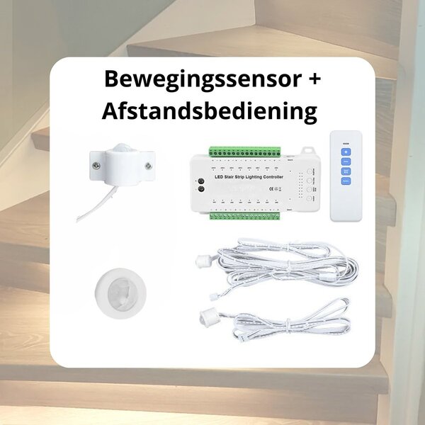 Velvalux Velvalux Dimbare LED Trapverlichting Set met Bewegingssensor 6000K Velvalux Velvalux Dimbare LED Trapverlichting Set met Bewegingssensor 6000K