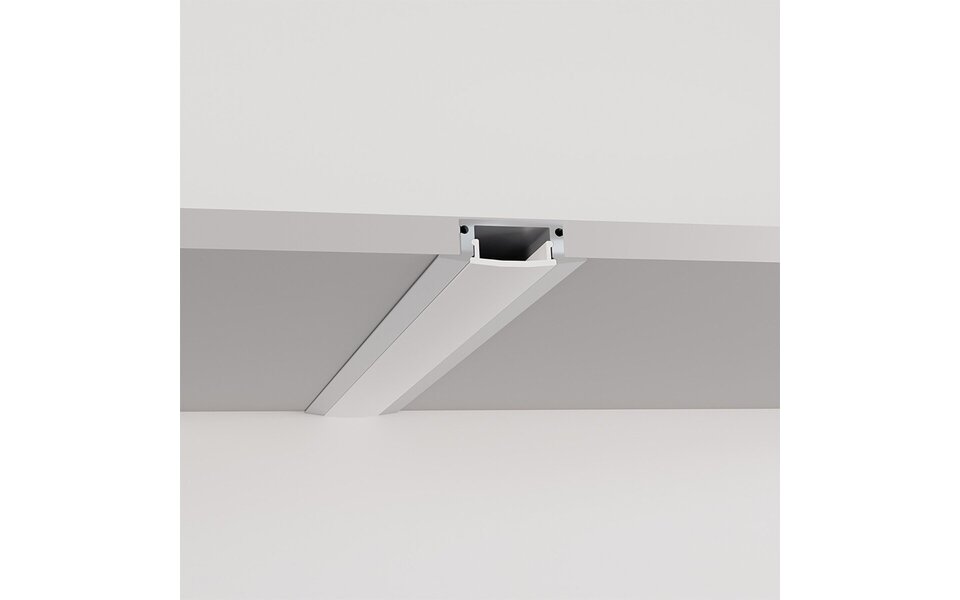 Velvalux LED Strip Profiel Velvalux Profi Wit Aluminium 1 Meter Inbouw