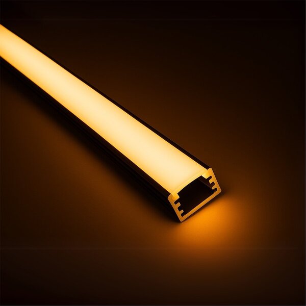 Velvalux Velvalux Zwart Aluminium Profiel voor LED strip Trapverlichting Velvalux Velvalux Zwart Aluminium Profiel voor LED strip Trapverlichting