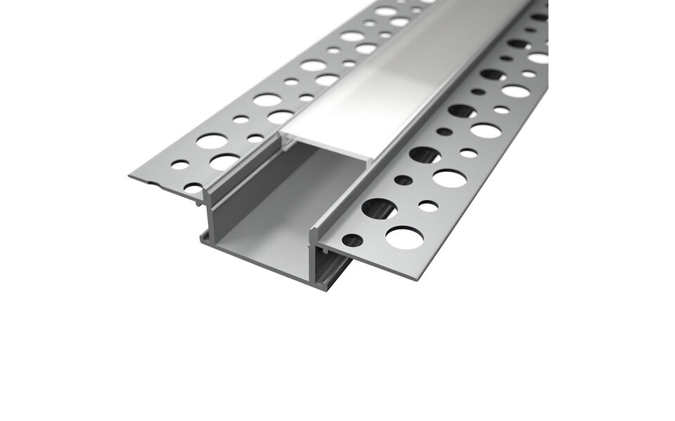 HLW LED LED Strip Profile 2m Aluminum – For LED strip & Recessed LED Downlight