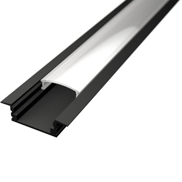 Velvalux LED Strip Profiel Velvalux Profi - Zwart Aluminium Inbouw 1m Velvalux LED Strip Profiel Velvalux Profi - Zwart Aluminium Inbouw 1m