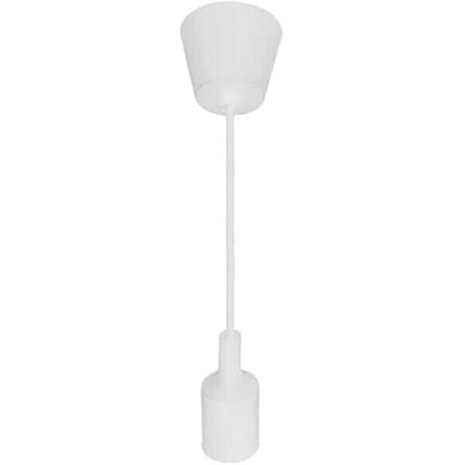 Moderne LED Hanglamp - Stoffen Wit Mat Kunststof - E27 LED Lamp Turno Moderne LED Hanglamp - Stoffen Wit Mat Kunststof - E27 LED Lamp Turno