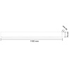 HLW LED 40W LED Pendant Lamp - Black & White - Natural White 4000K - Energy-efficient Linear Lighting