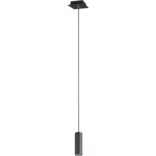 HLW LED Zwarte LED Hanglamp Trion Mary - 1-lichts, Mat Zwart Aluminium, GU10 HLW LED Zwarte LED Hanglamp Trion Mary - 1-lichts, Mat Zwart Aluminium, GU10