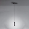 ronde zwarte LED hanglamp met GU10 fitting modern design 35W vermogen ronde zwarte LED hanglamp met GU10 fitting modern design 35W vermogen