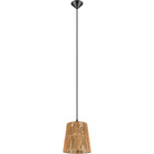HLW LED LED Pendant Lamp Trion Holz - Elegant round pendant lighting with E27 fitting, energy efficient and durable