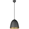 HLW LED Stylish LED Pendant Lamp Trion Lopez - Matte Black & Gold Light Window - E27 Socket