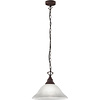 LED Pendant Lamp Trion Kantra - Rust-colored LED lamp E27 fitting