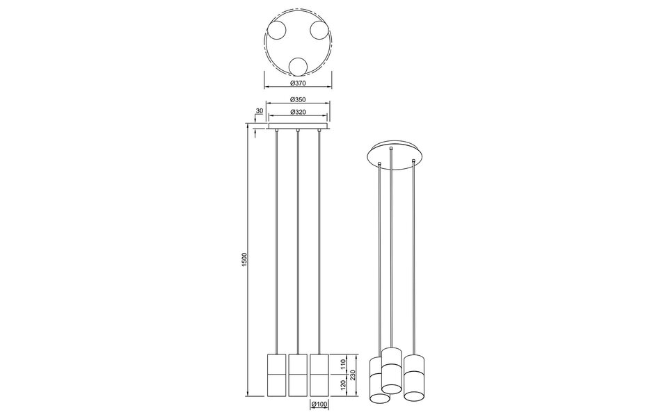 HLW LED Black LED Pendant Lamp with Glass - Trion Roba 3-light, Matte Black & Smoke Glass HLW LED Black LED Pendant Lamp with Glass - Trion Roba 3-light, Matte Black & Smoke Glass