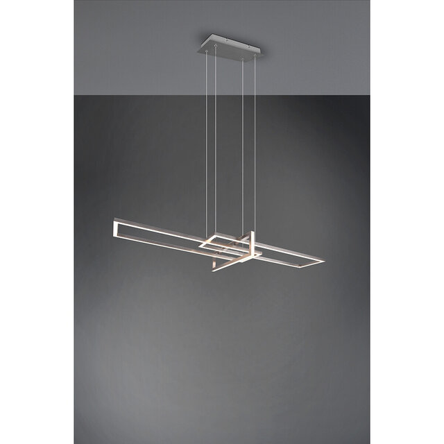 HLW LED White Dimmable LED Pendant Lamp 34W Trion Salana - Warm White 3000K, Matte Nickel HLW LED White Dimmable LED Pendant Lamp 34W Trion Salana - Warm White 3000K, Matte Nickel