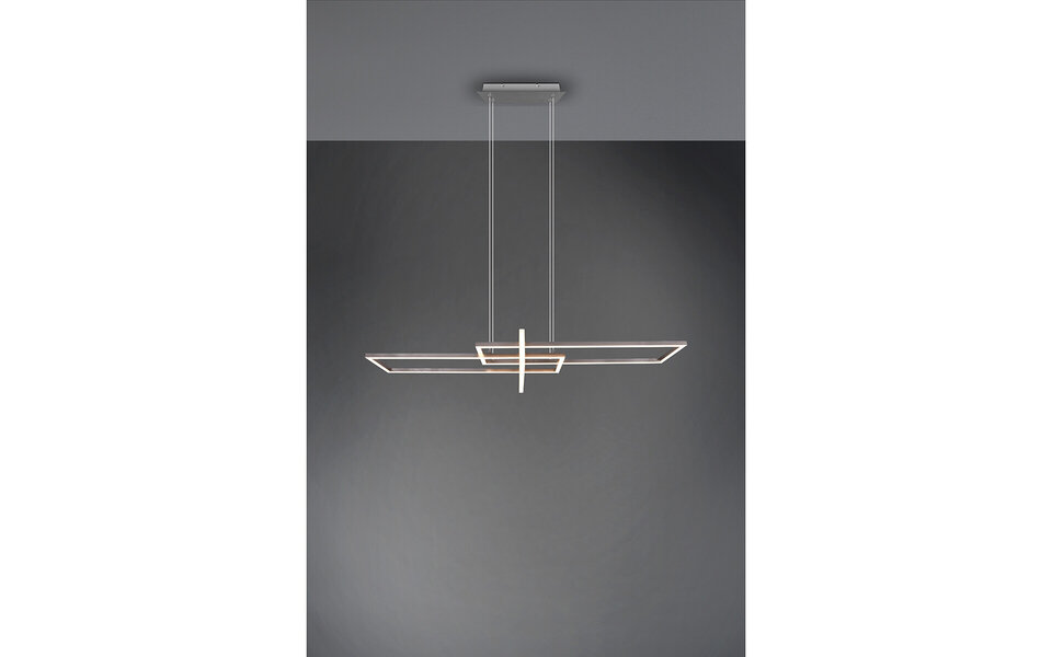 HLW LED Witte Dimbare LED Hanglamp 34W Trion Salana - Warm Wit 3000K, Mat Nikkel HLW LED Witte Dimbare LED Hanglamp 34W Trion Salana - Warm Wit 3000K, Mat Nikkel