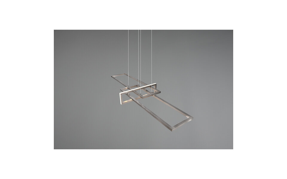 HLW LED Witte Dimbare LED Hanglamp 34W Trion Salana - Warm Wit 3000K, Mat Nikkel HLW LED Witte Dimbare LED Hanglamp 34W Trion Salana - Warm Wit 3000K, Mat Nikkel