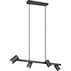 LED Pendant Lamp Trion Milona - Black, 4-light, GU10 Fitting