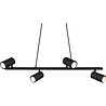 HLW LED Black LED Pendant Lamp Trion Milona - 4-light, GU10 fitting, matte black aluminum HLW LED Black LED Pendant Lamp Trion Milona - 4-light, GU10 fitting, matte black aluminum