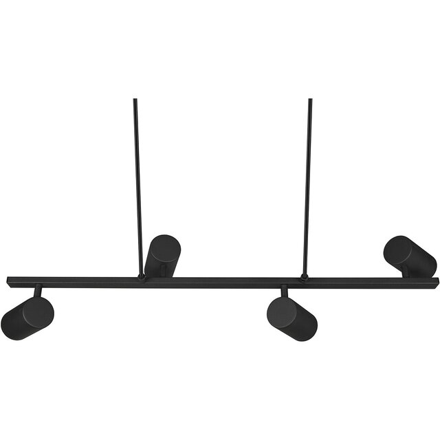 HLW LED Black LED Pendant Lamp Trion Milona - 4-light, GU10 fitting, matte black aluminum HLW LED Black LED Pendant Lamp Trion Milona - 4-light, GU10 fitting, matte black aluminum
