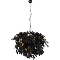 Trion Lovy LED Chandelier - Black & Gold LED Pendant Lamp Trion Lovy LED Chandelier - Black & Gold LED Pendant Lamp