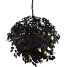 HLW LED Trion Lovy LED Chandelier - Black LED Pendant Lamp with Gold Accents, 4-light, E14 Fitting