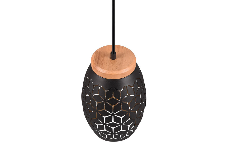 HLW LED Elegant LED Pendant Lamp Black/Gold - Metal LED Lamp with E27 Fitting HLW LED Elegant LED Pendant Lamp Black/Gold - Metal LED Lamp with E27 Fitting