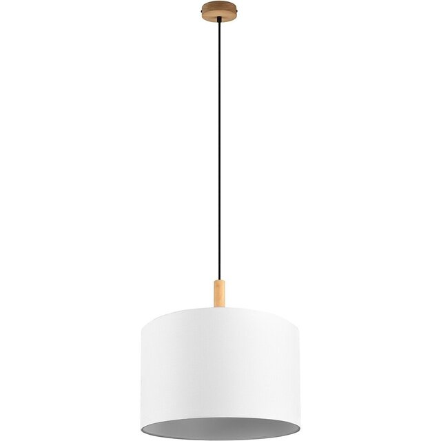 Moderne bruine LED hanglamp van hout met één lichtpunt en E27 fitting, 60W vermogen Moderne bruine LED hanglamp van hout met één lichtpunt en E27 fitting, 60W vermogen