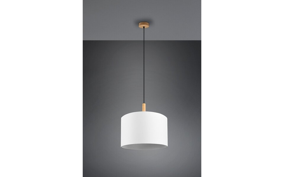 HLW LED LED Hanglamp Hout Trion Kiblon - Mat Bruin, Rond, E27 Fitting, Verstelbaar HLW LED LED Hanglamp Hout Trion Kiblon - Mat Bruin, Rond, E27 Fitting, Verstelbaar