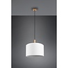HLW LED LED Pendant Lamp Wood Trion Kiblon - Matte Brown, Round, E27 Fitting, Adjustable