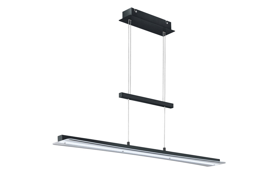 HLW LED LED Hanglamp 18W Trion Sena - Mat Zwart Aluminium met Aanpasbare Kleur