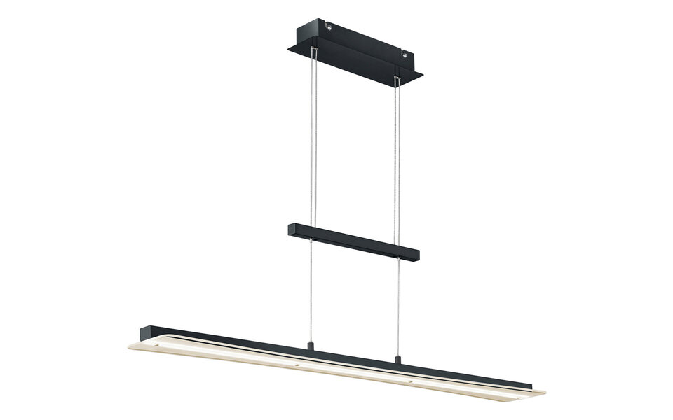 HLW LED LED Hanglamp 18W Trion Sena - Mat Zwart Aluminium met Aanpasbare Kleur