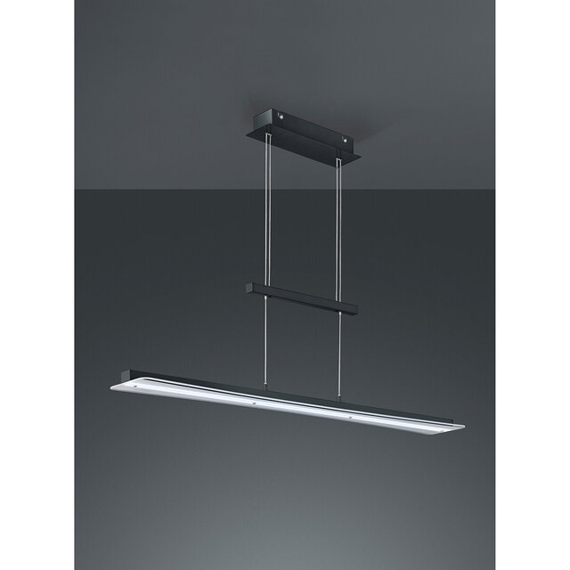 HLW LED LED Hanglamp 18W Trion Sena - Mat Zwart Aluminium met Aanpasbare Kleur