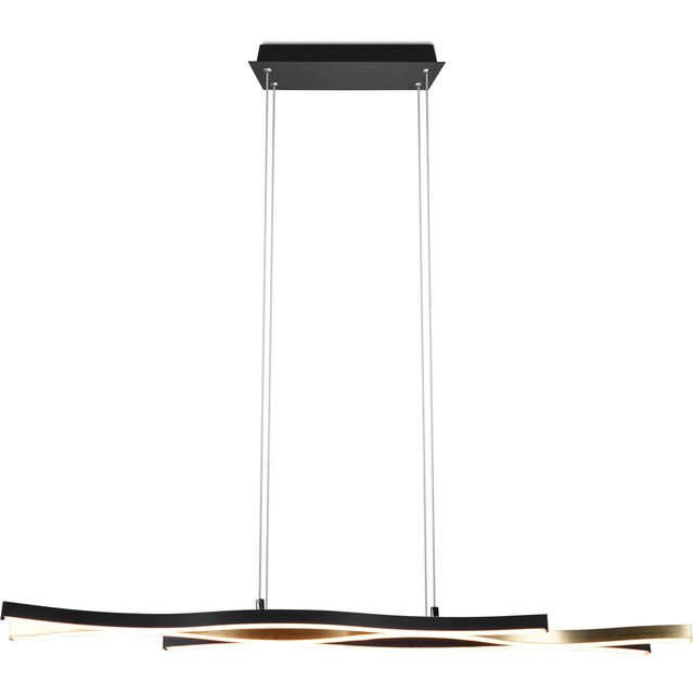 HLW LED Dimbare Gouden LED Hanglamp 35W - Metalen LED Lamp Trion Laz met Aanpasbare Kleur HLW LED Dimbare Gouden LED Hanglamp 35W - Metalen LED Lamp Trion Laz met Aanpasbare Kleur