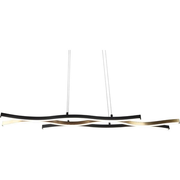 HLW LED Dimbare Gouden LED Hanglamp 35W - Metalen LED Lamp Trion Laz met Aanpasbare Kleur HLW LED Dimbare Gouden LED Hanglamp 35W - Metalen LED Lamp Trion Laz met Aanpasbare Kleur