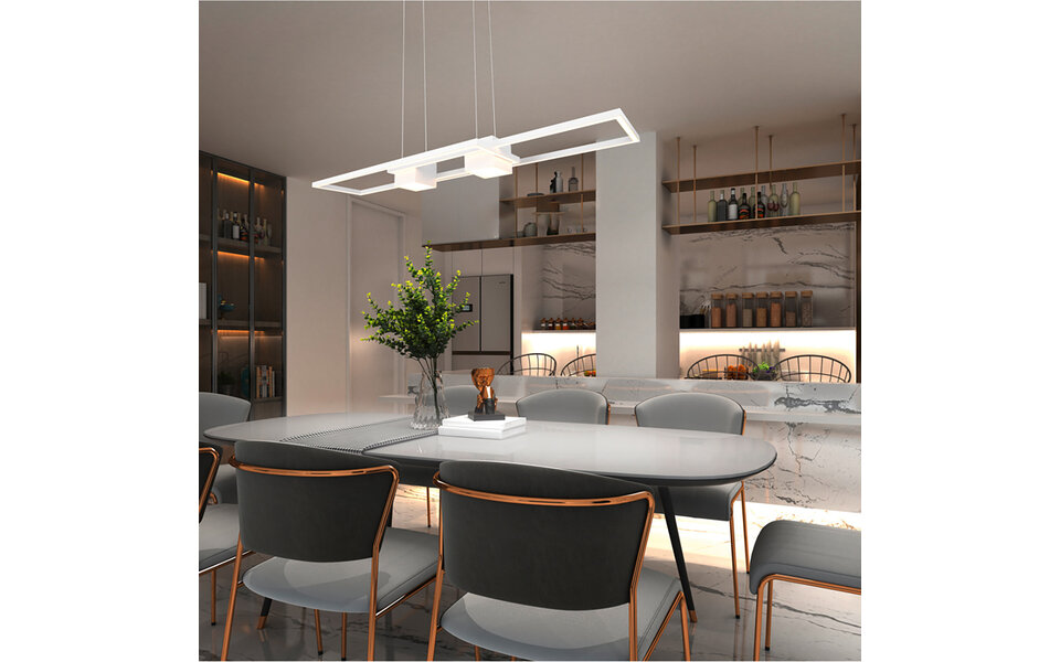 HLW LED Trion Zuru 37W White LED Pendant Lamp - Dimmable, Adjustable Color & Aluminum HLW LED Trion Zuru 37W White LED Pendant Lamp - Dimmable, Adjustable Color & Aluminum