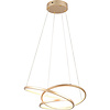 Dimbare Gouden Metalen LED Hanglamp 34W - Trion Alvin Dimbare Gouden Metalen LED Hanglamp 34W - Trion Alvin