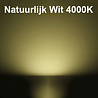 Moderne witte LED hanglamp 35W met chroomkleurige afwerking en neutraal wit licht