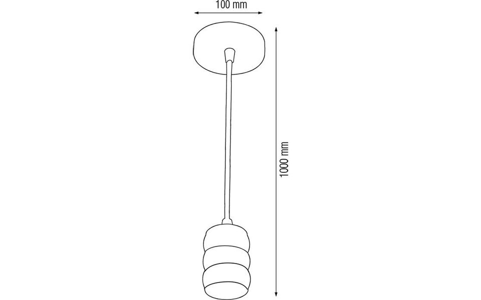 HLW LED Industrial LED Pendant Lamp Round Matte Chrome Aluminum - E27, Adjustable