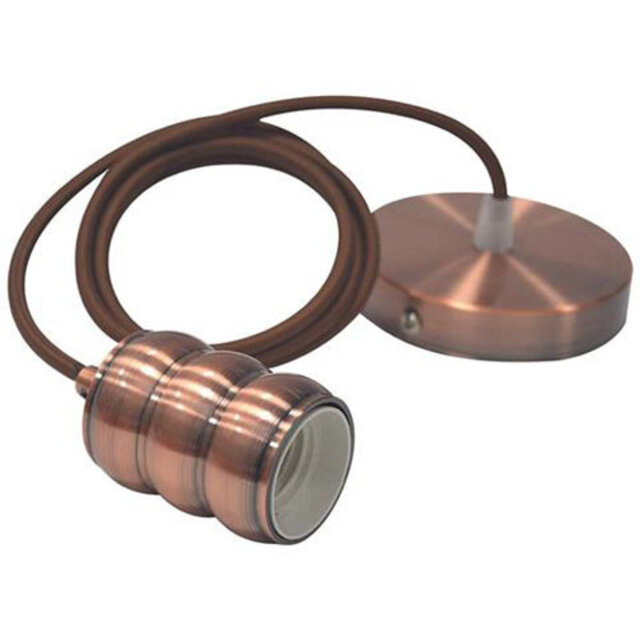 LED Hanglamp Industrieel - Rond Mat Koper Aluminium E27 Verlichting per ruimte LED Hanglamp Industrieel - Rond Mat Koper Aluminium E27 Verlichting per ruimte