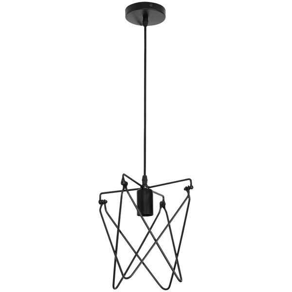 HLW LED Ronde Industriële LED Hanglamp Kapi in Mat Zwart Aluminium - E27 Fitting