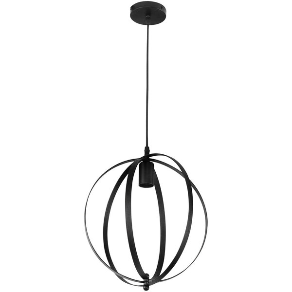 HLW LED Industriële LED Hanglamp - Ronde Zwarte LED Lamp van Mat Aluminium, E27 Fitting HLW LED Industriële LED Hanglamp - Ronde Zwarte LED Lamp van Mat Aluminium, E27 Fitting