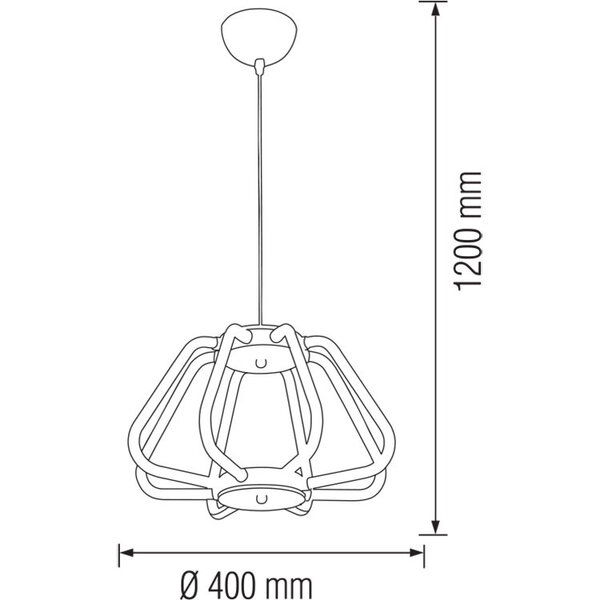 HLW LED Industriële LED Hanglamp Phoena 38W - Ovaal, Neutraal Wit 4000K, Glans Chroom