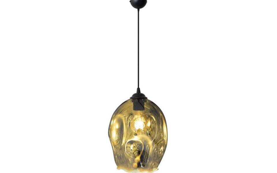 HLW LED LED Pendant Lamp Meteorum XL - Oval Design with Chrome Glass and E27 Fitting