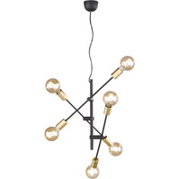 LED Pendant Lamp Trion Ross - 6-light Matte Gold Aluminum
