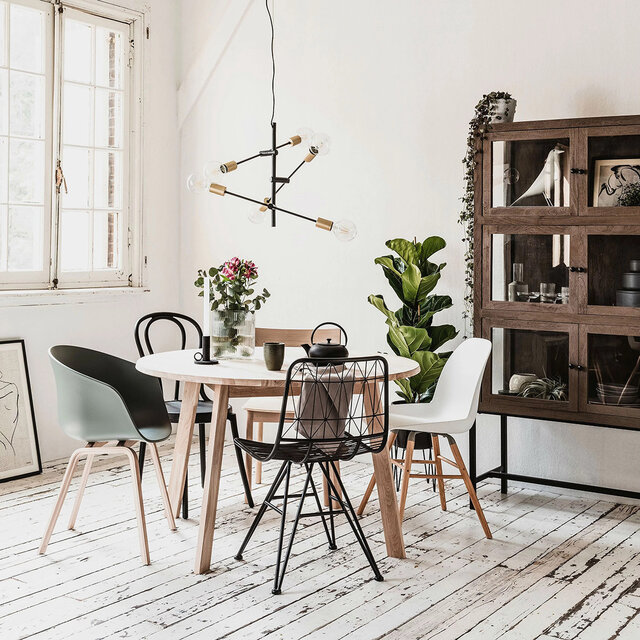 HLW LED Gouden LED Hanglamp Trion Ross - 6-lichts E27 Fitting, Mat Goud, Aluminium