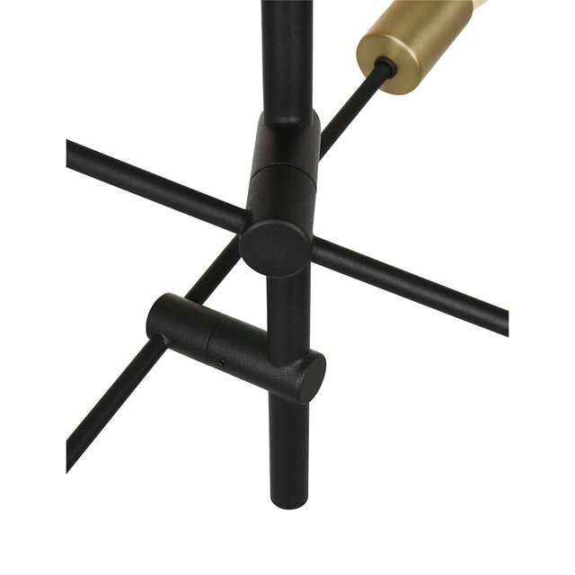 HLW LED Gold LED Pendant Lamp Trion Ross - 6-light E27 Fitting, Matte Gold, Aluminum