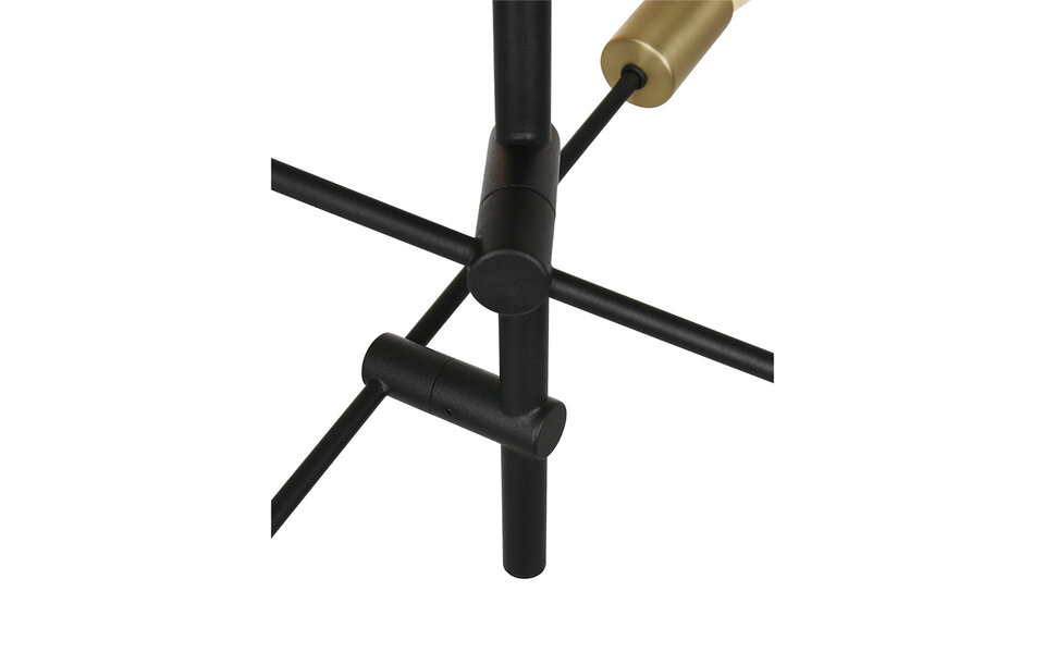 HLW LED Gold LED Pendant Lamp Trion Ross - 6-light E27 Fitting, Matte Gold, Aluminum