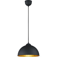 LED Pendant Lamp Trion Jin - Matte Black Aluminum, E27 Fitting