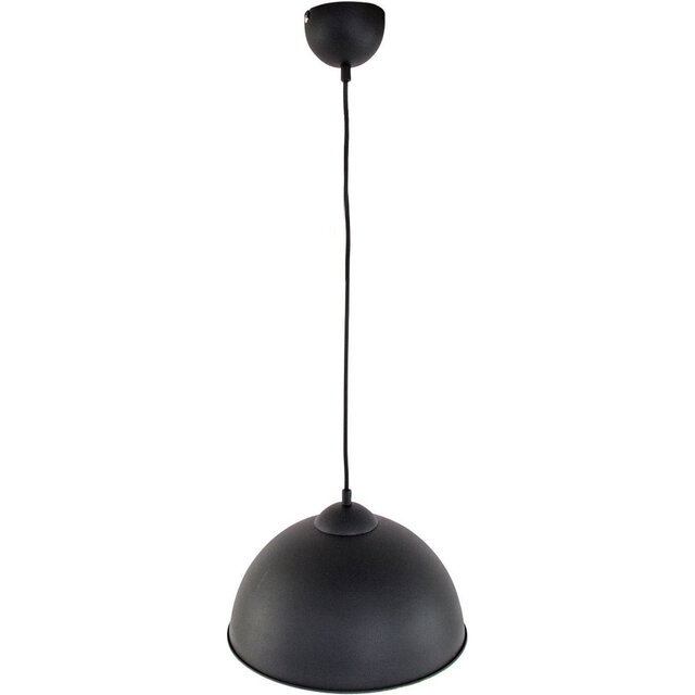HLW LED Black LED Pendant Lamp Trion Jin - Round, Matte Black, E27 Fitting, Aluminum