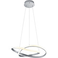 Dimbare LED Hanglamp 27.5W Warm Wit - Mat Nikkel Aluminium Design