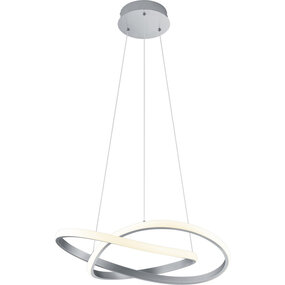 Dimbare LED Hanglamp 27.5W Warm Wit - Mat Nikkel Dimbare LED Hanglamp 27.5W Warm Wit - Mat Nikkel