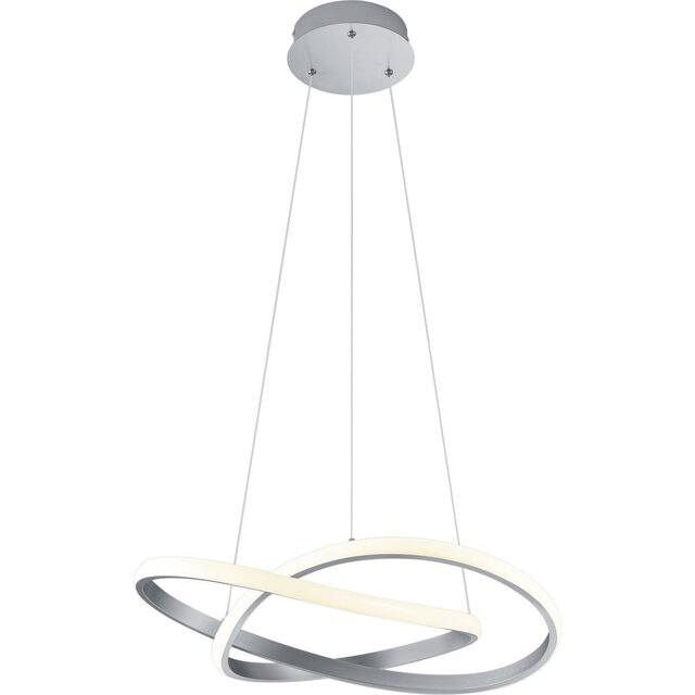 Dimbare LED Hanglamp 27.5W Warm Wit - Mat Nikkel Verlichting per ruimte