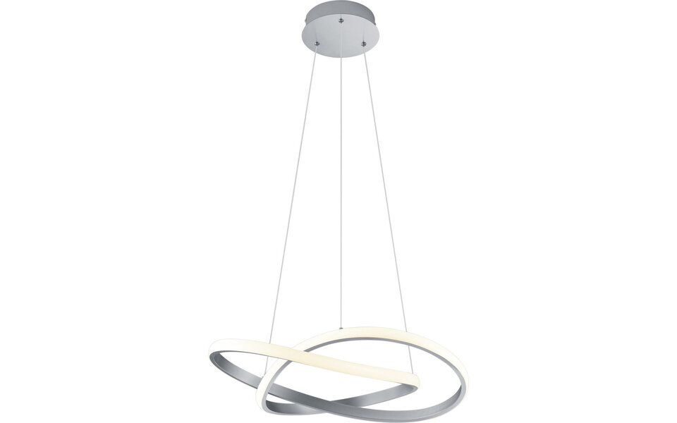 HLW LED Dimbare LED Hanglamp 27.5W Warm Wit - Mat Nikkel Aluminium Design