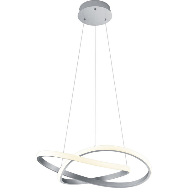 HLW LED Dimbare LED Hanglamp 27.5W Warm Wit - Mat Nikkel Aluminium Design